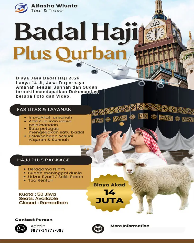 jasa badal haji plus qurban
