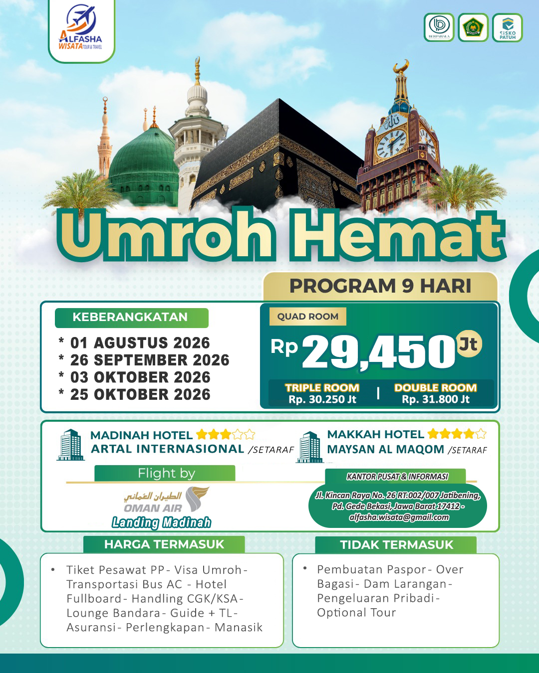 UMROH REG HEMAT 9H