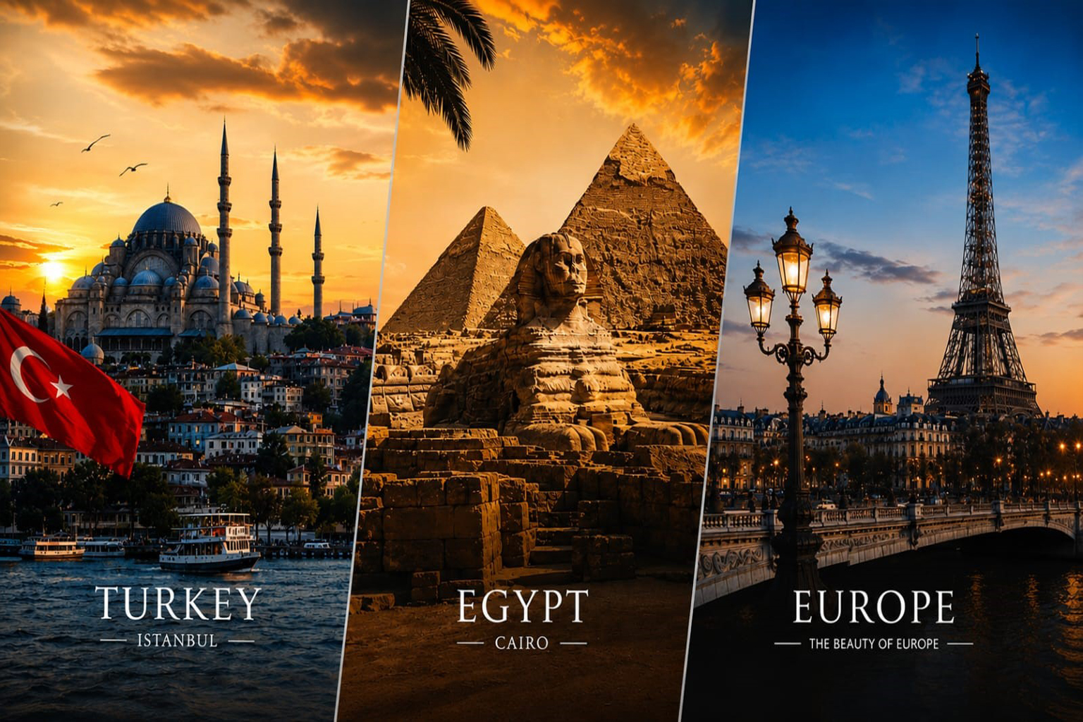 wisata halal turkey, mesir, eropa