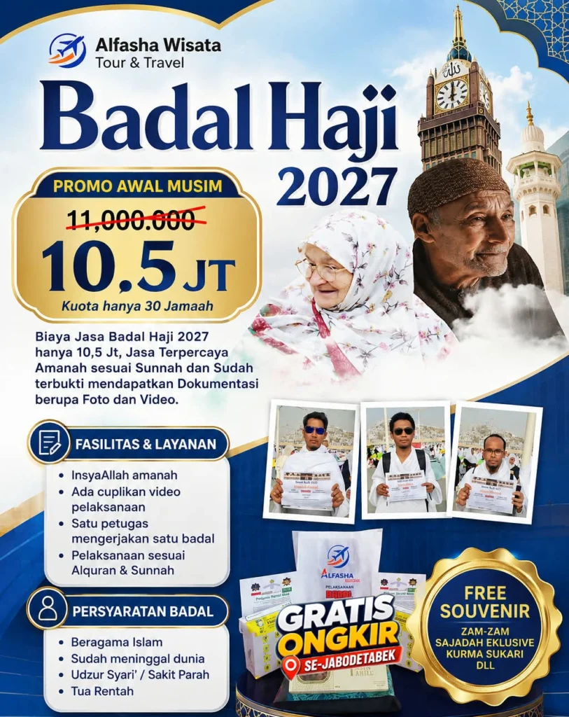 BIAYA JASA BADAL HAJI 2027