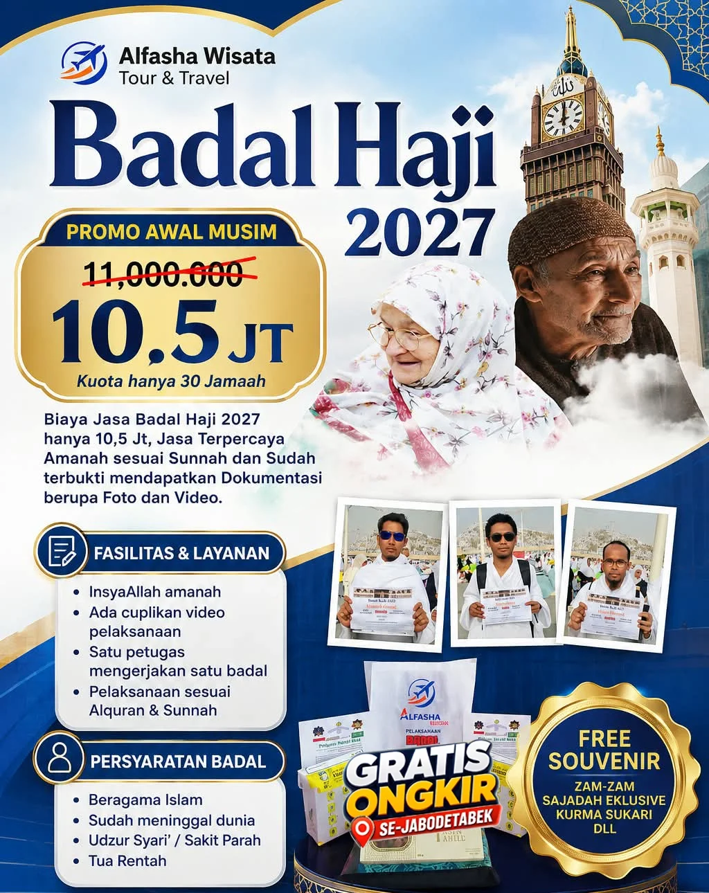 BIAYA JASA BADAL HAJI 2027