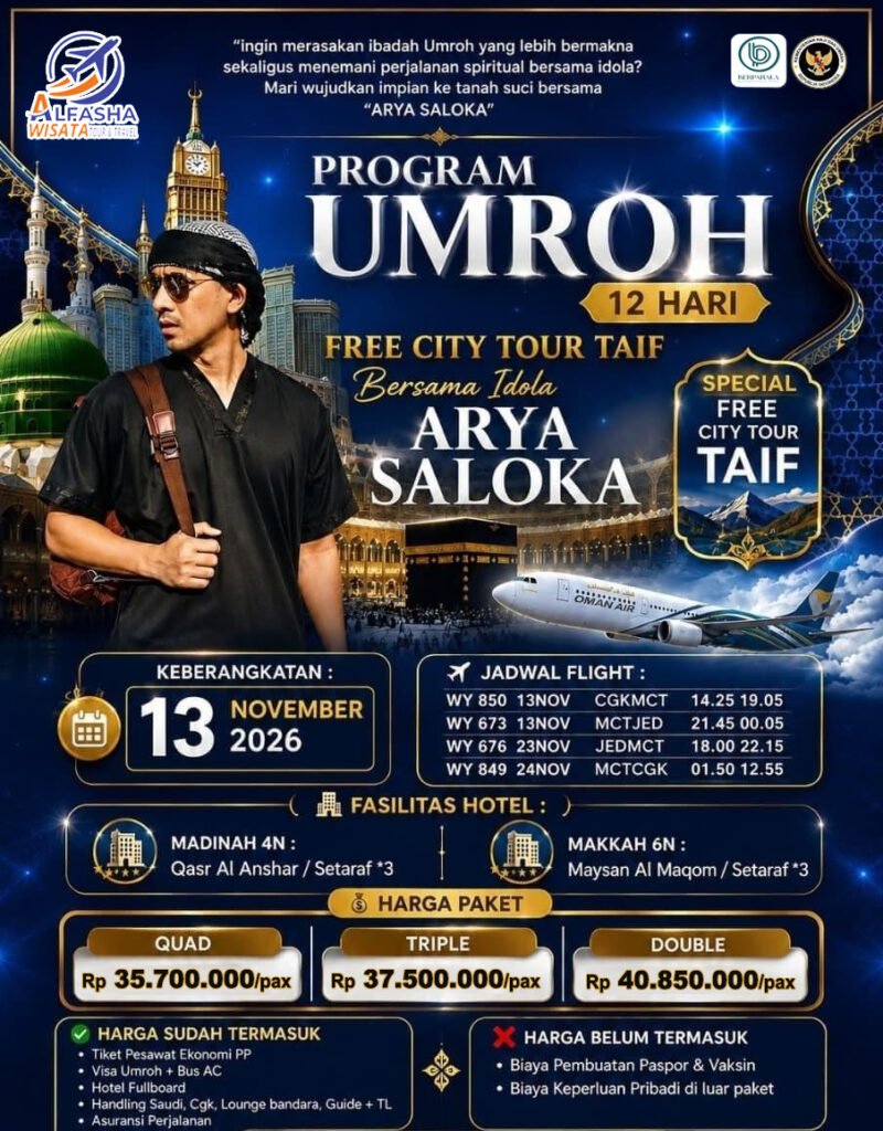 Umroh bersama arya saloka